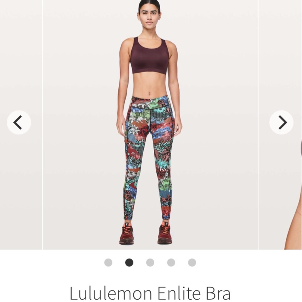 Lululemon Enlite Running Bra, purple, 38D